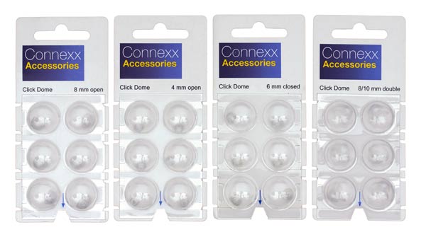 Click Domes by Signia Siemens a Pack of Six Connexx Click Domes.